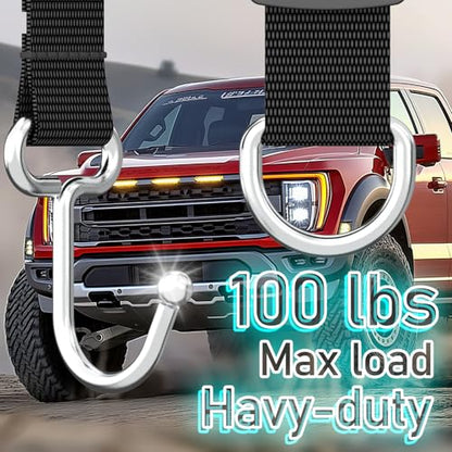 Car Headrest Hooks for Purse and Bags, Purse Holder for Car, Adjustable Back Seat Hanger, Metal Heavy Duty 100 lbs (D4) - style: D4