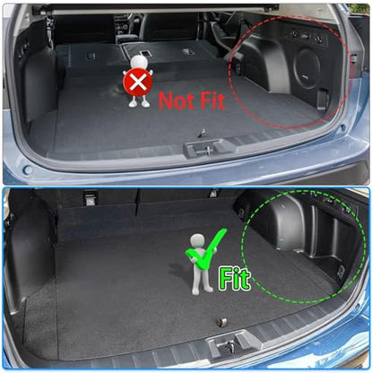 Trunk Mat for 2019-2024 Subaru Forester Accessories Cargo Liner Without Subwoofer All Weather TPO Rear Trunk Liner (Not Fit Models with Subwoofer on Trunk Side) - size: For｜Subaru Forester｜19-24｜Cargo Mat