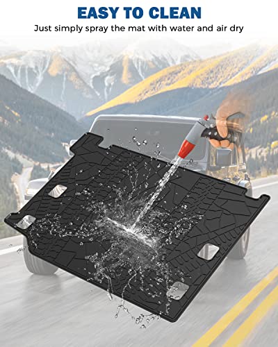 JOYTUTUS Cargo Mat fits Wrangler JL 4XE, All-Weather Protection Trunk Mat Cargo Liners Heavy Duty Waterproof Odorless Durable fits 2021 2022 2023 2024 2025 2026 Wrangler JL 4XE (Not Fits 4X4) - Black - size: Wrangler JL 4XE