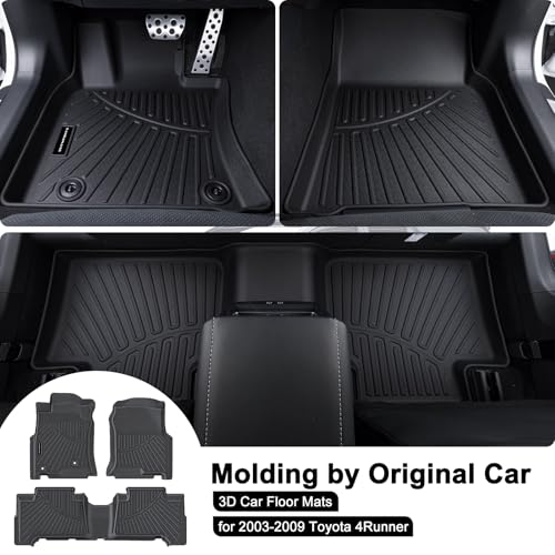 TPE Floor Mats for 2003-2009 Toyota 4Runner All Weather Car Floor Liners Fit 2003-2009 Toyota 4Runner Accessories Black - size: 2003-09|For Toyota 4Runner |1st