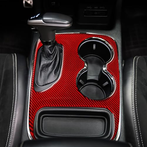 Car Gear Shift Panel Decals for 2018-2020 Dodge Durango Accessories Carbon Fiber Interior Stickers, D - color: Gear Shift Panel, D