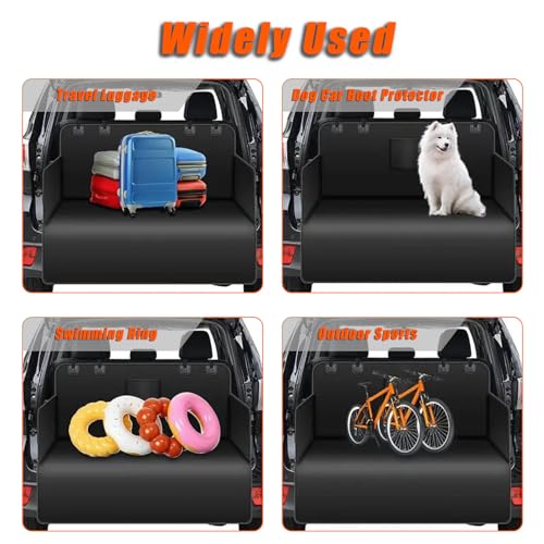 SUV Cargo Liner for Dogs for Ford Explorer EV 2024-2026, Non-Slip Pet Cargo Cover Dog Seat Mat with Side Flaps for SUV, Scratch-Resistant Trunk Protective Mat