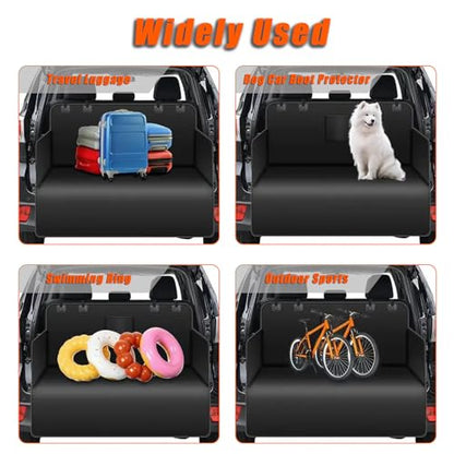 SUV Cargo Liner for Dogs for Ford Explorer EV 2024-2026, Non-Slip Pet Cargo Cover Dog Seat Mat with Side Flaps for SUV, Scratch-Resistant Trunk Protective Mat