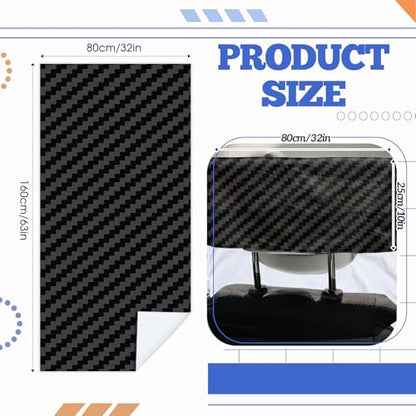 Hahafelt 2 Pack Car Seat Towel Covers with Storage Bag, 63 x 32 Inch Universal Non Slip Waterproof Sweat Protector for Car Truck, Gym Swimming Running, Machine Washable (Carbon Fiber Textured) - style: Carbon Fiber Textured