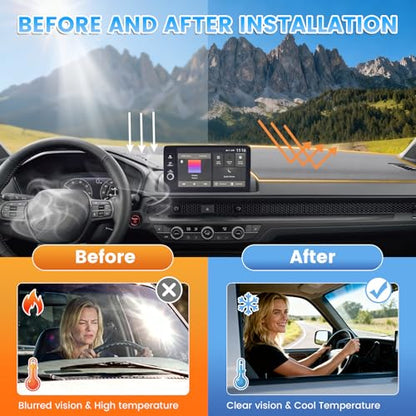 KUST Gray Dash Cover Compatible with Honda CR-V CRV 2023-2026 Dashboard Cover Accessories for CRV Non-Slip Polyester Dashboard Mat Custom Fit Center Console Sunshield Protector No Glare - size: CR-V 23-26(Gray)