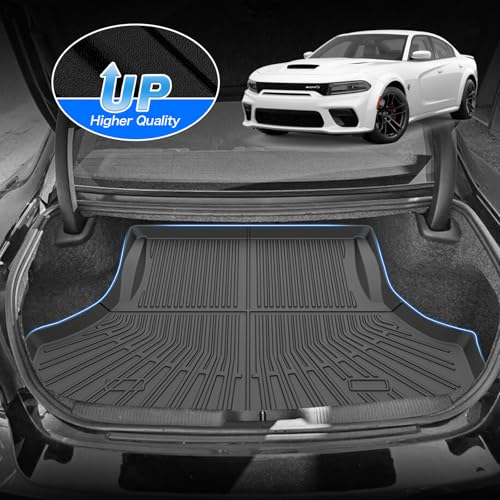 Charger Floor Mats - Car Mats for 2011-2023 Dodge Charger RWD/Chrysler 300 RWD, All Weather Full Set Floor mats and Cargo Liner for Charger Accessories, Heavy Duty Waterproof, Black - size: 4)Dodge Charger RWD 11-23 Full Set