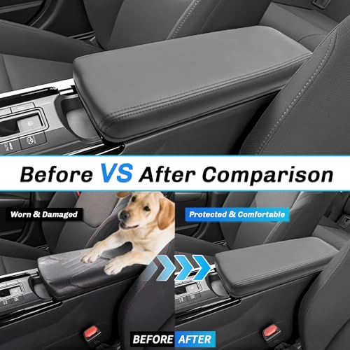 SXCY for 2025 2026 Toyota Prius Armrest Cover for 2025 2026 Toyota Prius Accessories 2026 Prius Center Console Cover 2026 Prius Middle Console Cover (Thin Cover) - color: 2023-2026 Prius Thin Leather Cover