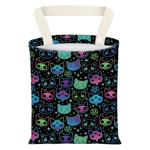 Hanging Car Garbage Bag, Cute Car Trash Can Bag, Automotive Accessories for Women Men Cute Colorful Cats - color: Cute Colorful Cats