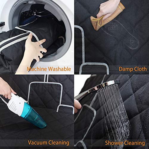 petalage Dog Car Seat Cover Waterproof 56” x 50“ for for Trucks Cars & SUVs Back Seat Heavy-Duty Nonslip Pet Car Seat Cover Protector - size: 56"Truck-gray edge