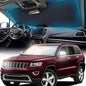 FORTEM Car Sun Shade for Windshield, Reflective Windshield Sunshade, 240T Polyester, Automotive Interior Sun Protection, Ultimate Heat and UV Shield, Foldable, Storage Bag - size: Large (65" x 33.5")