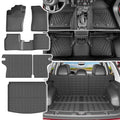 powoq Floor Mats Compatible with 2017-2025 Jeep Compass Trunk Mat Backrest Mat Cargo Liner TPE Replacement for 2017-2025 Jeep Compass Accessories (Trunk Mat+Backrest Mat+Floor Mats) - size: Compatible with Jeep Compass | 2017-2025