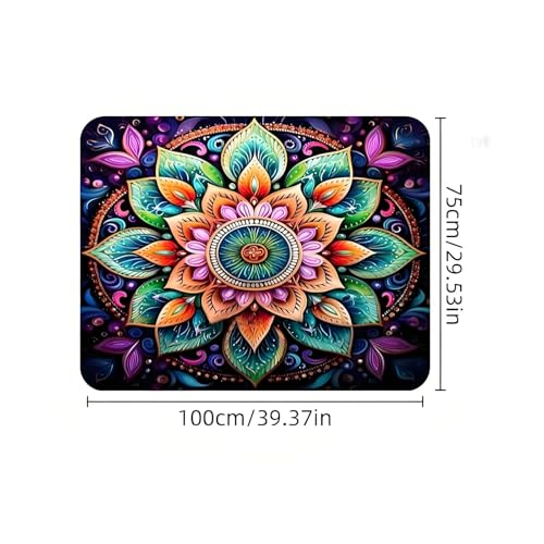 Universal Car Trunk Mat 29" x 39", Vibrant Datura All Weather Trunk Protection Cargo Liner, Durable Cargo Mat Rear Trunk Liner, Stylish Vehicle Interior Accessories Suitable for Most Car Models - color: Vibrant Datura