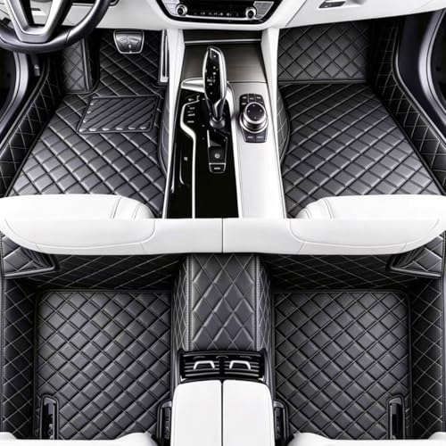 Custom Personalized Floor Mats for Cars, Luxury Full Coverage All Weather Mats, Anti-Slip Set, Customize for 99% of Sedan, Trucks SUV (All Black) - color: All black