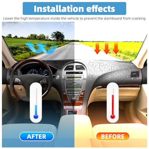 Dash Cover Mat for Lexus ES ES240 ES350 2007 2008 2009 2010 2011 2012 Non-Slip Dashboard Cover Mat Sunshade UV Rays Protector Interior Accessories - size: Compatible with ES ES240 ES350 2007-2012