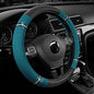 Road Comfort Leather Steering Wheel Cover – Premium Anti-Slip Car Steering Wheel Grip Cover – Universal Fit for 14.5”–15” Cars, Trucks & SUVs -Dark Blue - color: Dark Blue