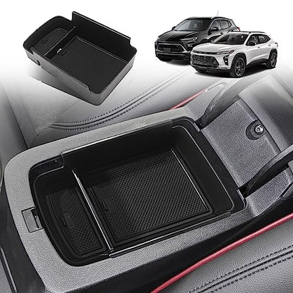Center Console Inserts Compatible with Trax & Envista 2026 2025 2024 2023 Center Console Organizer Armrest Storage Box Armrest Insert Tray Interior Accessories
