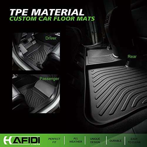 HAFIDI® Floor Mats & Cargo Liner Set Fit for 2023-2026 Kia NIRO PHEV (Plug-in Hybrid) All Weather Protection TPE Anti-Slip Automotive Full Set Floor Liners Custom NIRO PHEV Accessories - Black - style: 5) For NIRO PHEV 2023-2026 Full Set