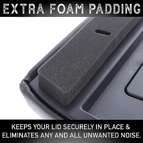 Center Console Lid Replacement Kit for 99-07 Silverado, Avalanche, Suburban, Sierra, Yukon - Replaces OEM 19127364, 19127365, 19127366 (Light Gray) - color: Light Gray