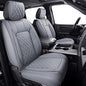 Aierxuan Dodge Ram Car Seat Covers Custom Fit 2009-2026 1500, 2010-2026 2500/3500 Laramie Big Horn Longhorn Crew Quad Regular Cab Waterproof Leather Truck Pickup Cushions (Full Set/Grey) - color: Full Set/Grey