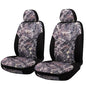 CAROMOP Premium Camo Front Seat Covers – Waterproof Wear Resistant Neoprene & Oxford Fabric, Airbag Compatible, Universal Fit for Cars, Vans, Trucks & SUV