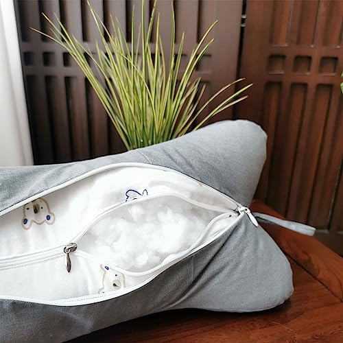Neck & Cervical Pillows Dog Bone Shaped Travel Neck Pillows With Washable Removable Cover Have Loops On Either End For Car Bus Truck Driving Comfort Head Rest Support Neck Chiropractic Pillow (Color | Washable Removable Cover, Loops On Either End, Car Bus