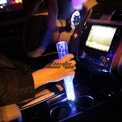 EZAUTO WRAP LED Light RGB Shift Knob Stick Crystal Transparent Bubble Gear Shifter 10cm - color: Clear w/ RGB LED LIGHT, size: 10cm