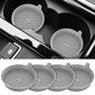 ME.FAN Car Cup Holder Coasters [4 Pack] Silicone Cups Mats, Automotive Universal Non-Slip Recessed Interior Accessories Light Grey - color: 4 Pack-light Grey