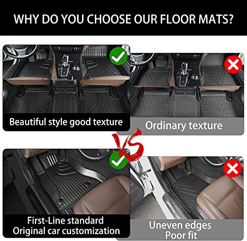 Automotive Floor Mats & Cargo Liners Trunk Set Compatible with 2019-2021 2022 2023 2024 Nissan Murano, All Weather Car Accessories Floor Liner 1st and 2nd Row Car Mat Black. - style: 16)19-24 Murano Floor & Cargo Mats