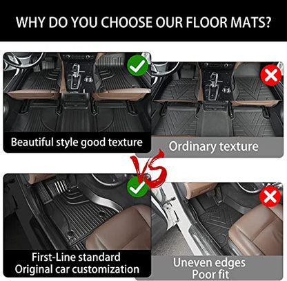 Automotive Floor Mats & Cargo Liners Trunk Set Compatible with 2019-2021 2022 2023 2024 Nissan Murano, All Weather Car Accessories Floor Liner 1st and 2nd Row Car Mat Black. - style: 16)19-24 Murano Floor & Cargo Mats