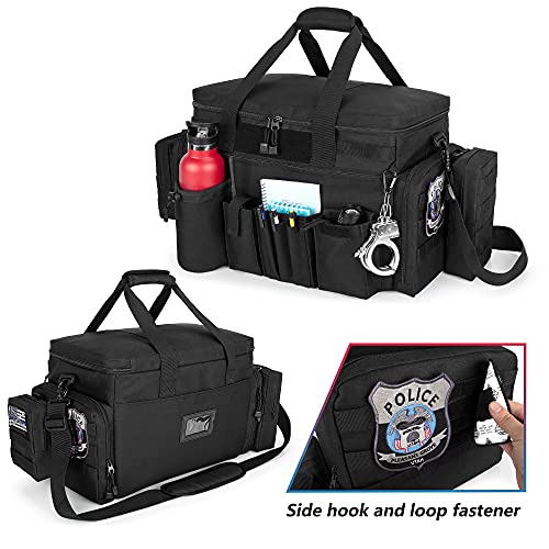 Trunab Patrol Bag, Police Duty Bag, Car Front Seat Organizer with 15.6” Tablet and Laptop Storage for Law Enforcement, Police Patrol, MOLLE Compatible