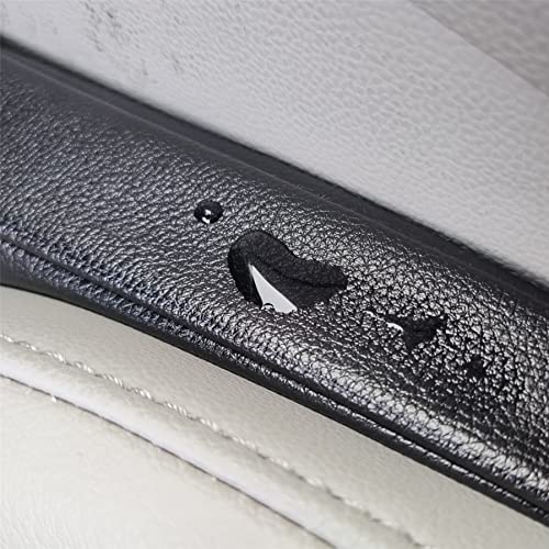 Leather Seat Gap Filler, No Drop Seat Guard Universal for Car SUV, Truck to Fill The Gap Between Seat and Console Black Crevice Plug Drop Blocker Stopper Catcher 2 Pack LB