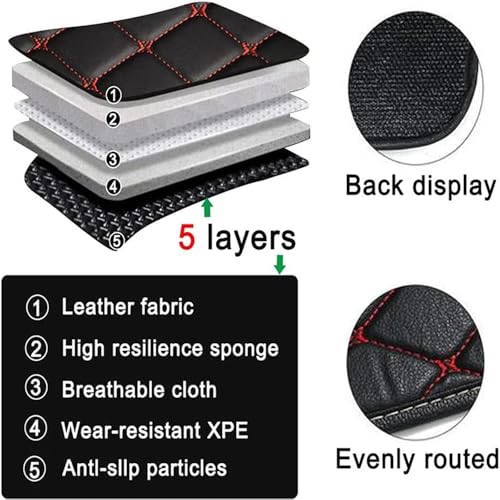 Personalized Floor Mats, Full Coverage Luxury Mats, Anti-Slip, Custom Fit for 99% of Sedans, Trucks, SUVs (Black Stripe) - color: Black Stripe