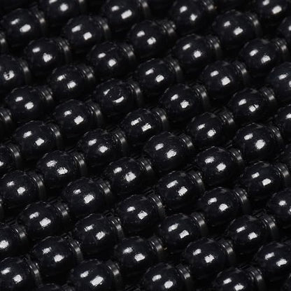 Blueshyhall Cooling Wooden Beaded Car Seat Cover Comfortable Massage Support Cushion for SUV Auto Office Home Seat Chair - Black 2 Pcs - color: Black