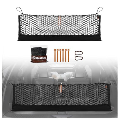 Truck Bed Cargo Net Trunk Netting Compatible with Honda Pilot 2023-2026 | 2026+ Passport Accessories, Pickup Cargo Organizer SUV Sedan Storage Net w/Heavy Duty Carabiners - style: 2023+ Pilot