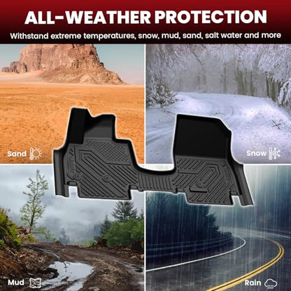 LASFIT Floor Mats & Backrest Mats & Cargo Mat for Hyundai Ioniq 9 2026 (Only Fit 6 Seats, Not Fit 7 Seats), All Weather TPE Custom Fit Floor Liners with Full Set Car & Trunk Mats Accessories, Black - size: 2)For Hyundai Ioniq 9 | 2026 | 6 Seats