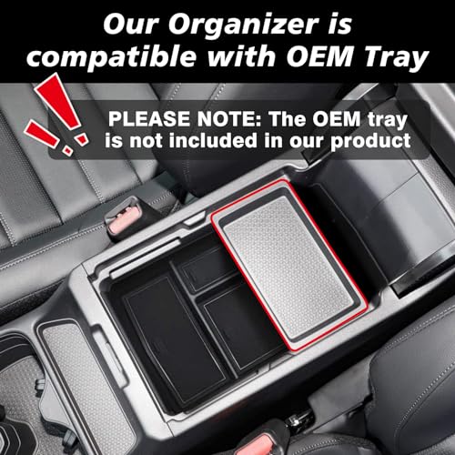 Center Console Organizer Compatible with 2023 2024 2025 2026 Honda CRV & CRV Hybrid Tray & Armrest Hidden Storage Compartment 2PCS Set(Console Tray+Hidden Organizer) - style: Console Organizer & Hidden Compartment