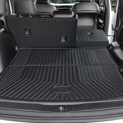 Cargo Mat for 2022-2025 2026 Jeep Grand Cherokee Accessories, Full Coverage All Weather Trunk Cargo Liner with Backrest Protectors (Include 4xe Not for L or WK)