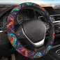 Car Steering Wheel Cover,Dark Boho Universal Non Slip Wheel Protector 15 Inch Elastic Car Accessories for Men Women - color: Dark Boho