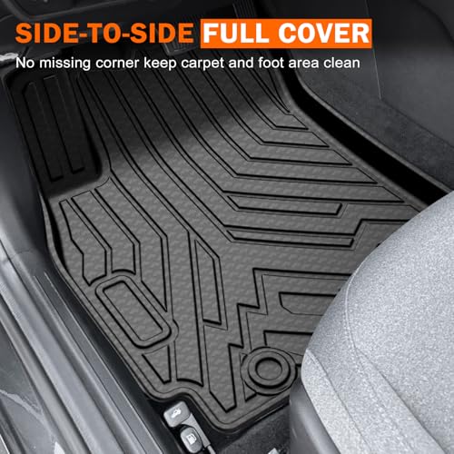 KUST Floor Mats Cargo Mat for Kia K4 2025 2026 Sedan, All Weather Rear Trunk Liner for K4 Accessories Cover TPE Rubber Raised Edge 4Pcs - style: For │ K4 2025-2026 │ Full Set