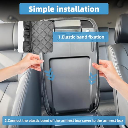 Center Console Armrest Cover Compatible with Cadillac CTS 2008-2014 Protector Interior Accessories - size: Compatible with CTS 2008-2014