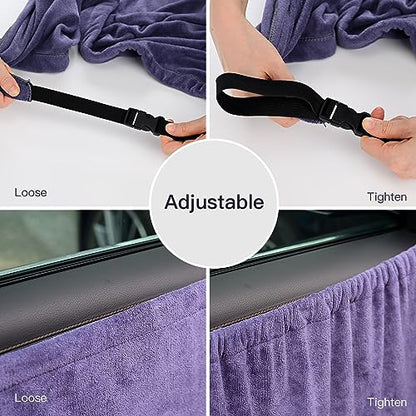 Window Tint Tools Car Door Panel Guard Protector, Reusable Waterproof Microfiber Towel for Window Film Installing, Scratchproof Absorbent Water Shield Tool, 70 x 30 inches Towel Cover