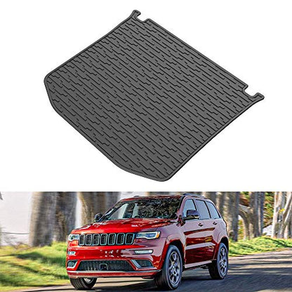 JOYTUTUS Cargo Mat Compatible with 2011-2021 Grand Cherokee WK2 & 2022 Grand Cherokee WK, All Weather Protection Cargo Liners Trunk Mats Vehicle Carpet Heavy Duty Waterproof Odorless Durable Black - size: Grand Cherokee WK