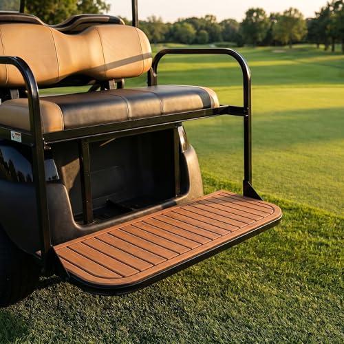 Golf Cart Rear Seat Kits Floor Mat,Fit for YA/EZGO RXV/TXT/Club Car DS/Precedent/Star Car/Excar/Icon, Anti-Skid Mat EVA Environmentally Friendly Materials for Mosts Golf Carts. - color: Brown
