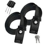 2 Pack Lockable Tie Down Strap, with 3 Stainless Steel Cables, for Lashing Locking Kayak, Bike, Surfboard, 10 Feet Each - color: Black