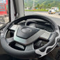 PINCTROT XL Size 17.5-18 Inch Comfy Grip Steering Wheel Cover for Semi Truck, Fits RV, Big Rig Trucker, 18 Wheeler and Classic Cars, Anti-Slip Design 17.5-18 Inch(Silicone White) - color: 5.White, size: Extra Large Size[17 1/2''-18'']