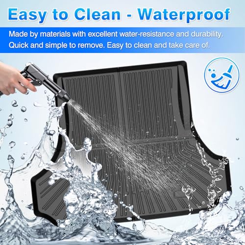 Charger Floor Mats - Car Mats for 2011-2023 Dodge Charger RWD/Chrysler 300 RWD, All Weather Full Set Floor mats and Cargo Liner for Charger Accessories, Heavy Duty Waterproof, Black - size: 4)Dodge Charger RWD 11-23 Full Set
