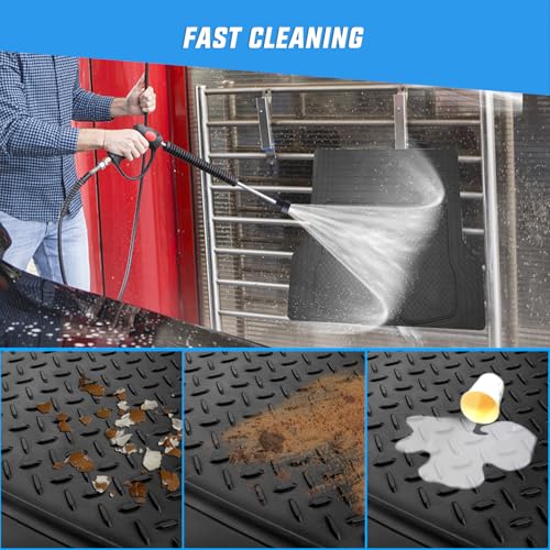 Nilight Rubber Cargo Mats for Cars Trucks SUVs, Universal Trim to fit for Most Vehicles, All Weather Protection Heavy Duty Cargo Liners - color: Cargo Mat 56"*43"