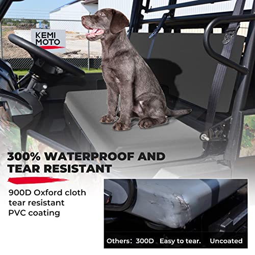 KEMIMOTO Front Bench Seat Cover Compatible with Kawasaki Mule PRO-FXT DXT FX DX 2015-2026 Replace OEM Part KAF080-039 Black Rear Seat Cover - color: Black