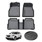 KUST Floor Mats for 2018-2024 Nissan Kicks All Weather Protection, TPE Rubber Car Mats Front Rear 2 Row Floor Liners for Kicks Accessories, Custom Fit Non-Slip High Edge - style: For │ Kicks 2018-2024 │ Floor Mats