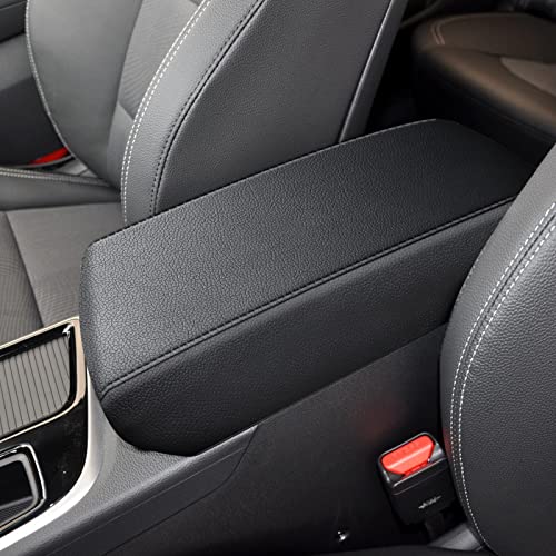 AOMSAZTO Armrest Covers for Hyundai 2015-2019 Sonata Black Console Pad for Sonata - color: black